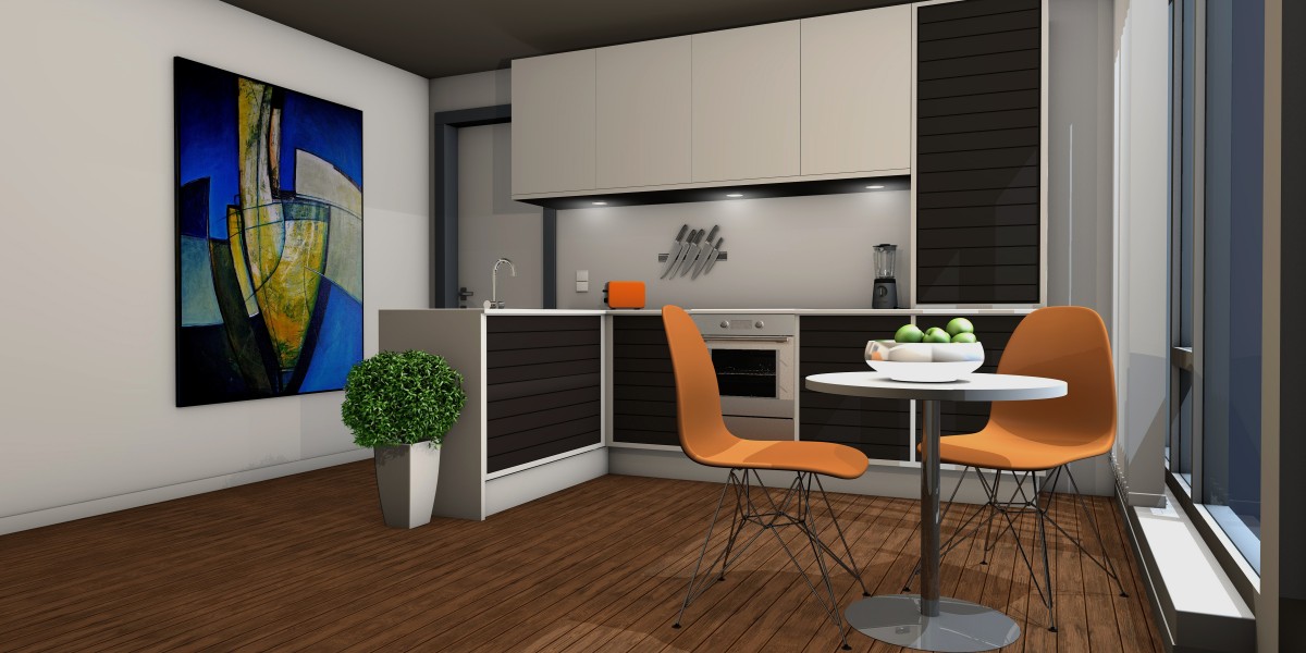 kitchen lichtraum gallery living room apartment graphic computer graphics rendering 491365