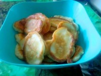 Оладьи на кефире с яблоками