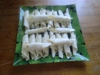 Рулет из лаваша с печенью трески