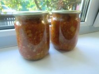 Салат из кабачков, консервированный на зиму