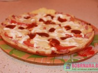 Быстрая пицца на сковородке